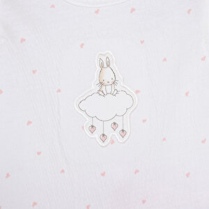 25Y Bebetto Yenidoğan Mini Heart Tshirt-Şort Kız Bebek