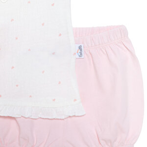 25Y Bebetto Yenidoğan Mini Heart Tshirt-Şort Kız Bebek