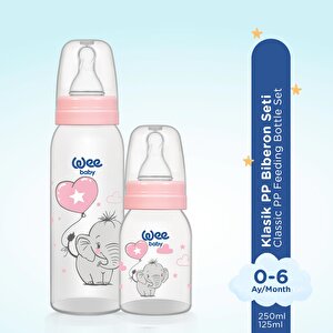 281 Wee Baby 125+250 2'li PP Biberon Pembe 281 Wee Baby 125+250 2'li PP Biberon Pembe