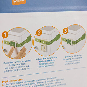 2'li Bebek Kilidi - Yeşil