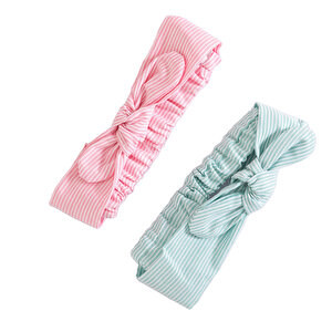 HelloBaby 2li Çizgili K, Pembe, Standart