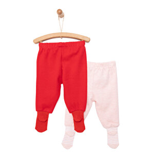2li Çoraplı Pantolon Melanj Kız Bebek 2li Çoraplı Pantolon Melanj Kız Bebek