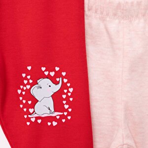 2li Çoraplı Pantolon Melanj Kız Bebek 2li Çoraplı Pantolon Melanj Kız Bebek