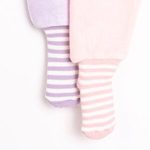 2li Kadife Çoraplı Pantolon Kız Bebek 2li Kadife Çoraplı Pantolon Kız Bebek