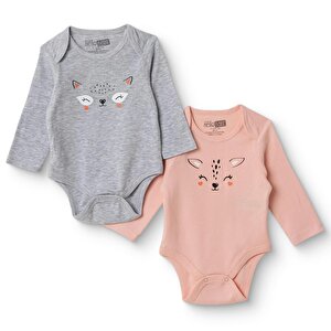 HelloBaby 2li Uzun Kol, Pembe, 1 - 3 Ay