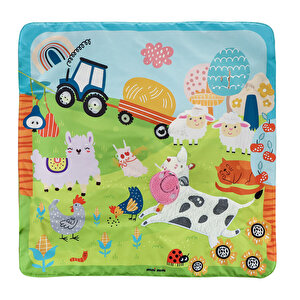 3D Mutlu Çiftlik Aktiviteli Oyun Halısı 3D Mutlu Çiftlik Aktiviteli Oyun Halısı