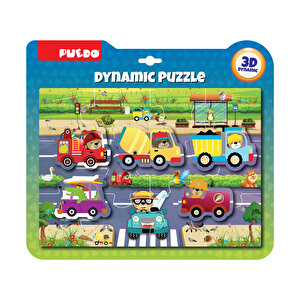 Puedo 3D Trafik Dinamik Puzzle