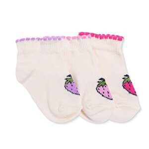 HelloBaby 3'lü Bilek Çorap, Ekru, 0-6 Ay