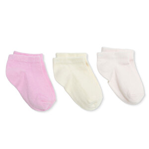 HelloBaby 3'lü Bilek Çora, Pembe, 0-6 Ay