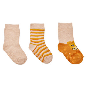 HelloBaby 3lü Kaydır, Gri Melanj, 0-6 Ay