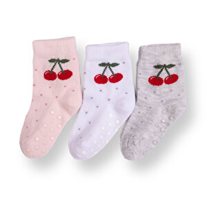 HelloBaby 3lü Kaydırmaz Ç, Pembe, 0-6 Ay