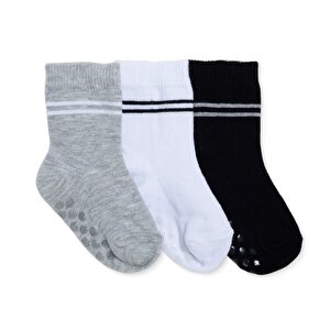 HelloBaby 3lü Kaydırmaz, Siyah, 1-2 Yaş