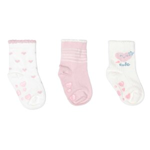 HelloBaby 3lü Kaydır, Açık Pembe, 0-6 Ay