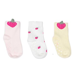 HelloBaby 3lü Kaydırmaz, Kırmızı, 0-6 Ay