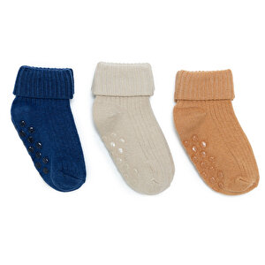 HelloBaby 3lü Kıvrık Ç, Lacivert, 0-3 Ay