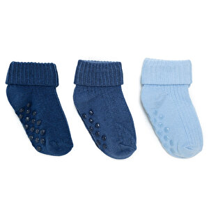 HelloBaby 3lü Kıvrık, Lacivert, 6-12 Ay