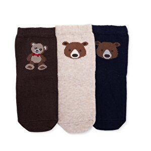 HelloBaby 3l, Kahverengi Baskılı, 0-6 Ay