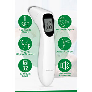 48613 Alından ve Kulaktan Temassız Ateş Ölçer 48613 Alından ve Kulaktan Temassız Ateş Ölçer