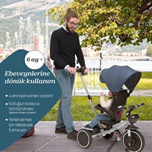 4IN1 KATLANABİLİR ÜÇ TEKERLEKLİ,EBEVEYN KONTROLLÜ BİSİKLET