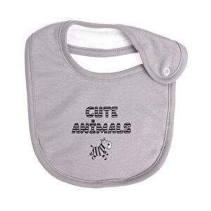 5'li Arkası Havlu Önlük / Zebra-Gri 5'li Arkası Havlu Önlük / Zebra-Gri