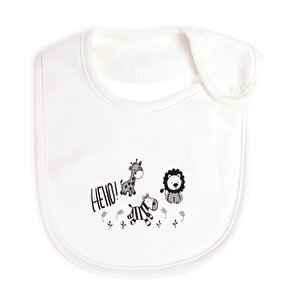 5'li Arkası Havlu Önlük / Zebra-Gri 5'li Arkası Havlu Önlük / Zebra-Gri