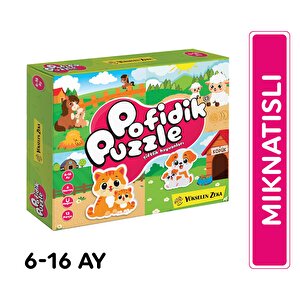 6-16 Ay İlk Pofidik Magnet Puzzle - Çiftlik Hayvanları