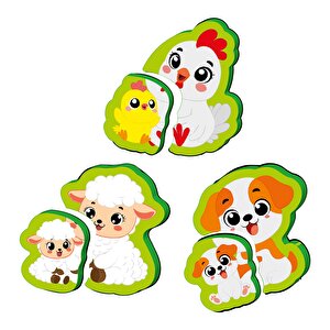 6-16 Ay İlk Pofidik Magnet Puzzle - Çiftlik Hayvanları