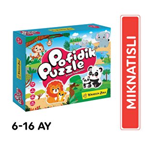 6-16 Ay İlk Pofidik Magnet Puzzle - Orman Hayvanları