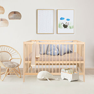 Ahşap Kademeli Beşik 60x120 cm Ahşap Kademeli Beşik 60x120 cm