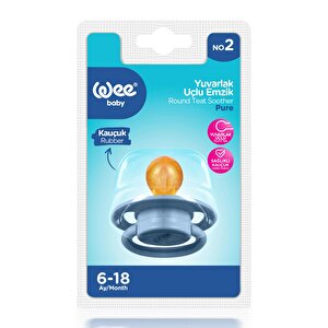 699 Wee Baby Pure Yuv.Kauçuk Emzik No:2 Mavi