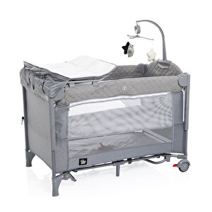 baby plus 70*110 cm Anne Yanı Park, Grey