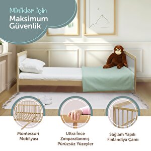 Montessori Dönüşebilen Beşik-Karyola 70x140 cm