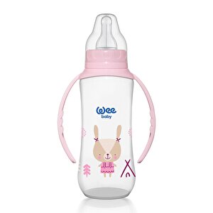 Wee Baby  Kulplu PP Biberon 270ml Pembe
