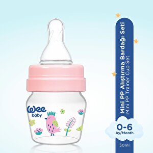 778 Wee Baby Mini PP Alıştırma Bardağı Seti Pembe 30ml 778 Wee Baby Mini PP Alıştırma Bardağı Seti Pembe 30ml