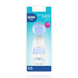 792 Wee Baby Mini Cam Alıştırma Bardağı Seti Mavi 30ml 792 Wee Baby Mini Cam Alıştırma Bardağı Seti Mavi 30ml
