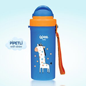 896 Wee Baby Pipetli Bardak Mavi 300 ml