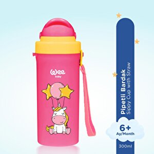 896 Wee Baby Pipetli Bardak Pembe 300ml 896 Wee Baby Pipetli Bardak Pembe 300ml