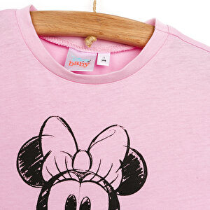 Maceraya Devam Minnie Mouse Kız Bebek Lisanslı  Tshirt