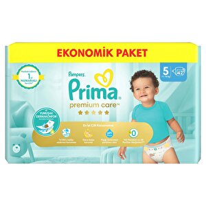 Bebek Bezi Premium Care 5 Beden Junior Ekonomik Paket 11-16 kg 42 Adet