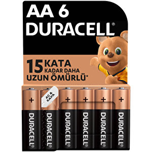 Duracell Basic Kalem Pil 6'lı AA