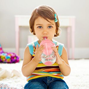 Tıklama Kilitli Uçlu Alıştırma Bardağı 12Ay+ 296ml Pembe Tıklama Kilitli Uçlu Alıştırma Bardağı 12Ay+ 296ml Pembe
