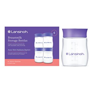 Lansinoh Süt Saklama Şişeleri 4 Adet