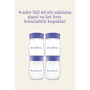 Süt Saklama Şişeleri 4 Adet
