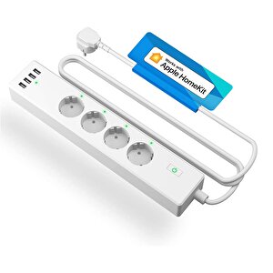 Meross Akıllı Çoklu Priz - 4 Güç + 4 USB