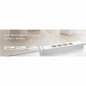 Akıllı Çoklu Priz - 4 Güç + 4 USB