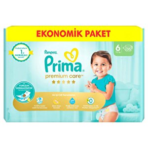 Bebek Bezi Premium Care 6 Beden Extra Large Ekonomik Paket 13 + kg 35 Adet