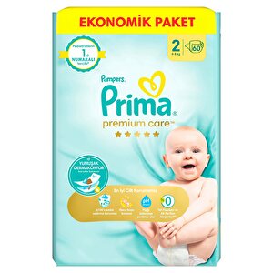 Bebek Bezi Premium Care 2 Beden Mini Ekonomik Paket 4-8 kg 60 Adet Bebek Bezi Premium Care 2 Beden Mini Ekonomik Paket 4-8 kg 60 Adet