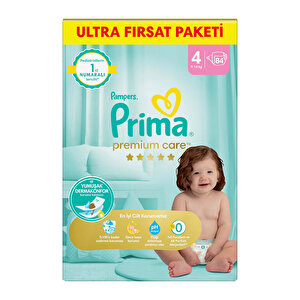Bebek Bezi Premium Care 4 Beden Maxi Ultra Fırsat Paketi 9-14 kg 84 Adet Bebek Bezi Premium Care 4 Beden Maxi Ultra Fırsat Paketi 9-14 kg 84 Adet