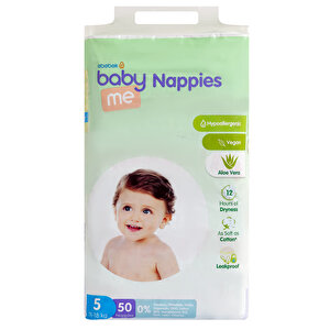 Aloe Vera Junior 5 Numara Bebek Bezi 11-18 kg 50 adet Aloe Vera Junior 5 Numara Bebek Bezi 11-18 kg 50 adet