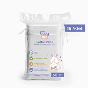 baby me Temizleme Pamuğu 15x60 Adet